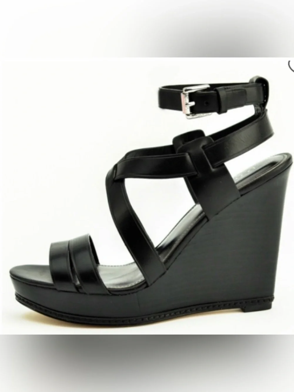 Like new Coach Macey platform wedge sandals